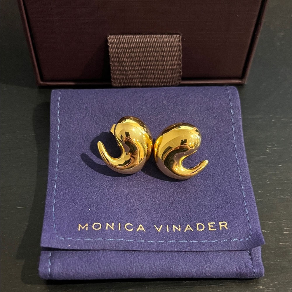 Monica Vinader Gold Nura Earrings